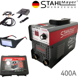Γερμανική ηλεκτροκόλληση INVERTER 400A STAHL MAYER με οθόνη και ηλιακά γυαλιά