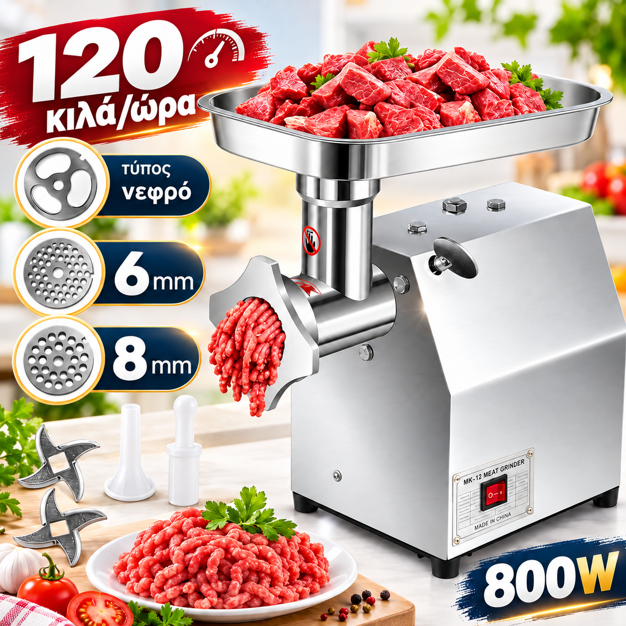 Μηχανή Κιμά KraftRoyal 800W