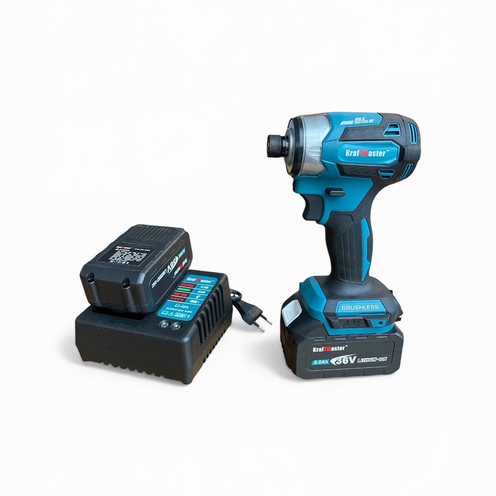 Κρουστικό Κατσαβίδι Μπαταρίας KraftMaster 36V Brushless 850Nm - Image 2